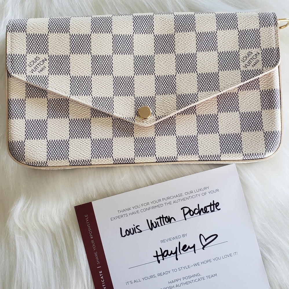 LOUIS VUITTON Felicie Pochette - Damier Azure - Picture 14 of 16
